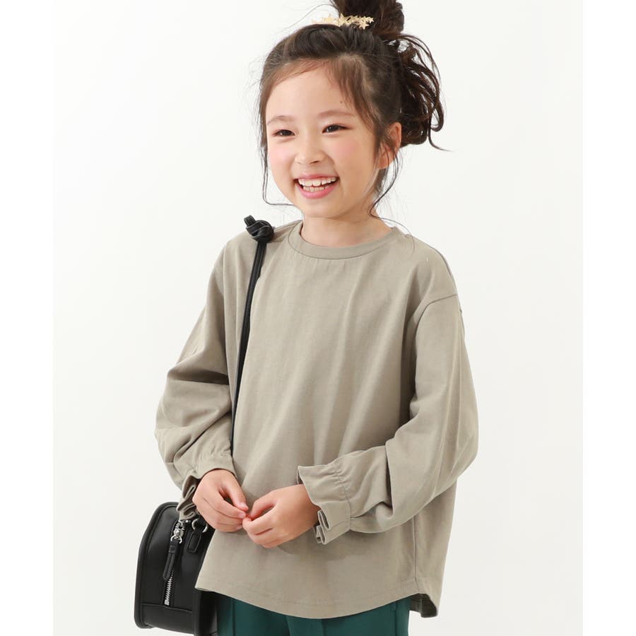 袖口タック 長袖Tシャツ 子供服[品番：VR000009314]｜devirock