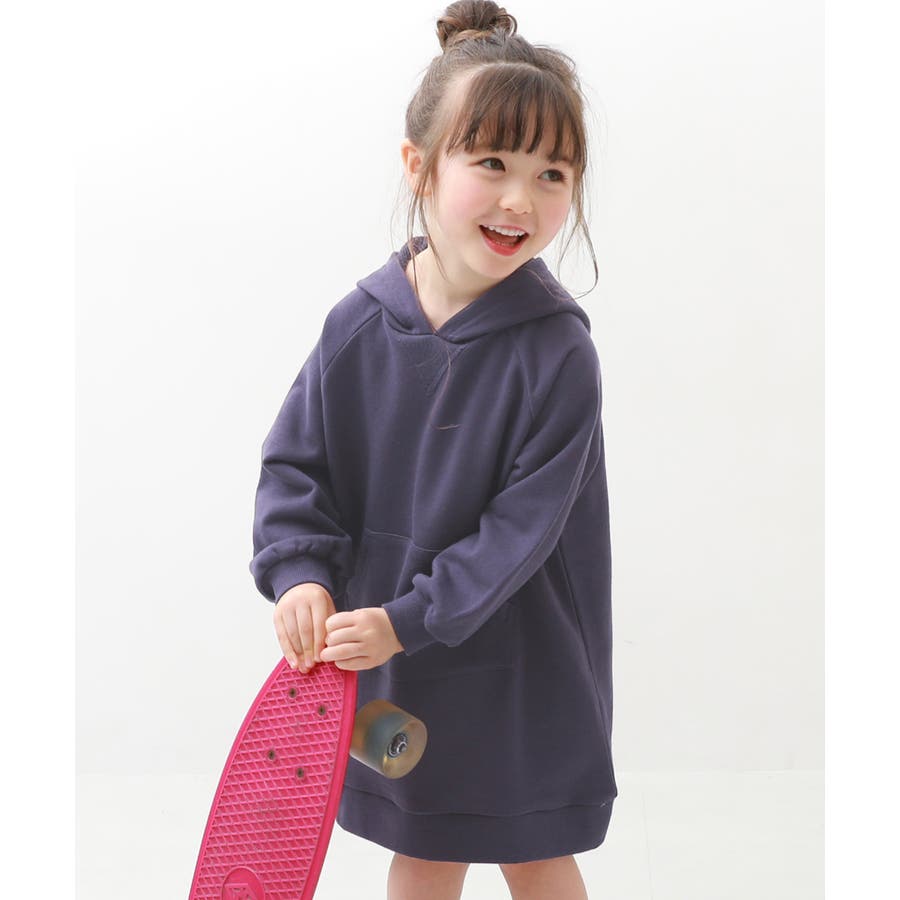 ガゼットパーカー スウェットワンピース 子供服[品番：VR000009500]｜devirock（デビロック ）のキッズファッション通販｜SHOPLIST（ショップリスト）