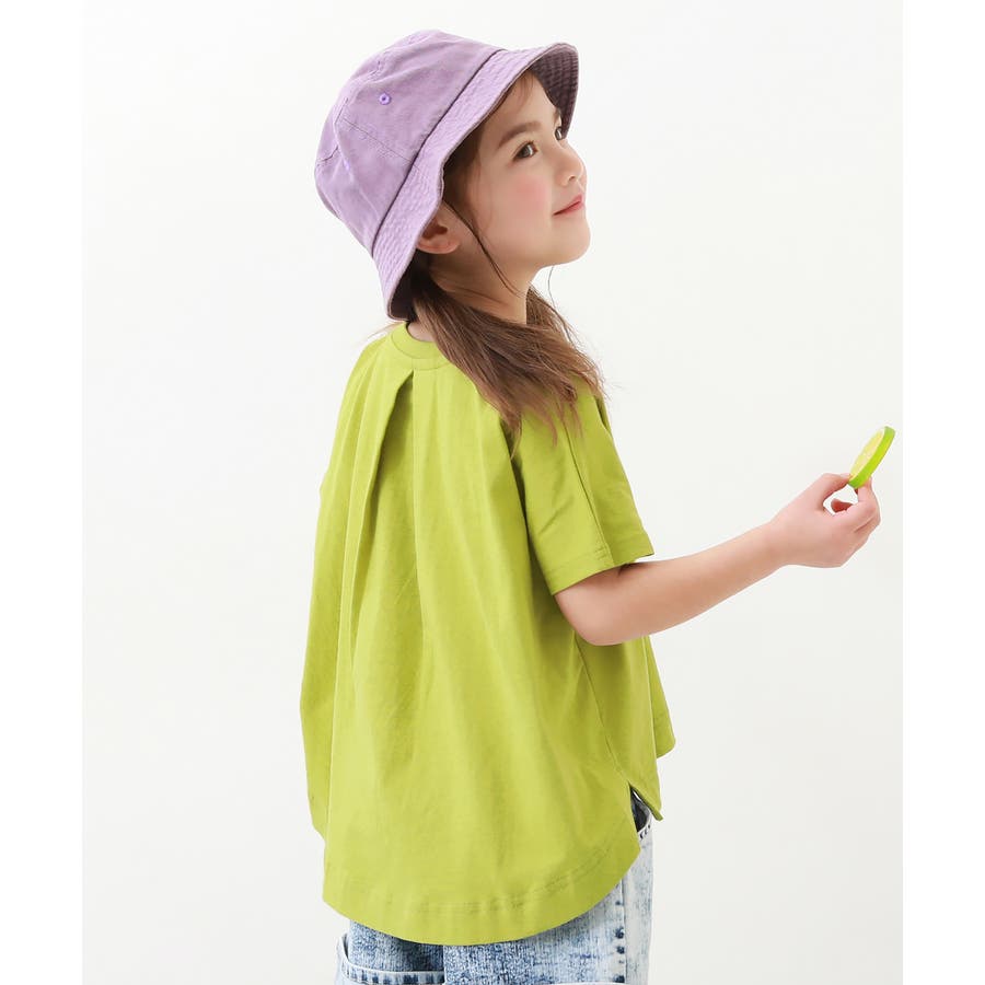 バックタック半袖Tシャツ 子供服 キッズ[品番：VR000009413]｜devirock  