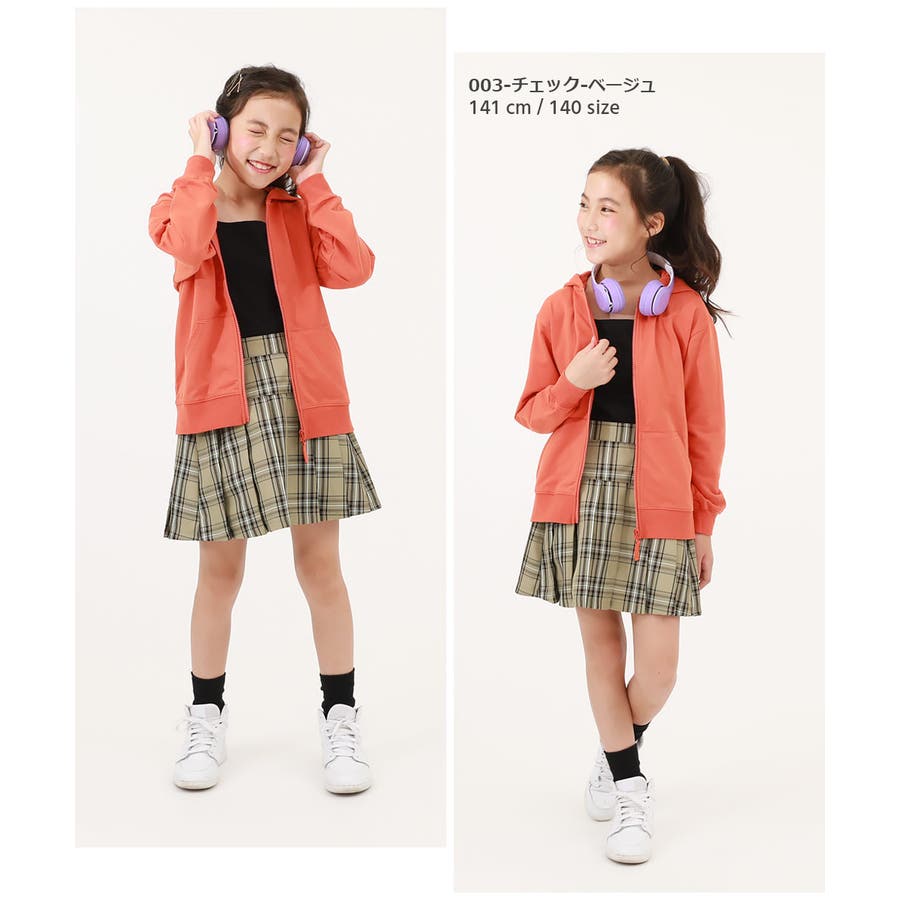 プリーツ ミニスカート 子供服[品番：VR000009807]｜devirock