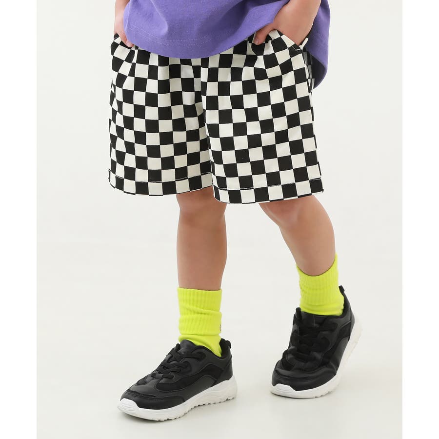 総柄ハーフパンツ 子供服 キッズ[品番：VR000010017]｜devirock