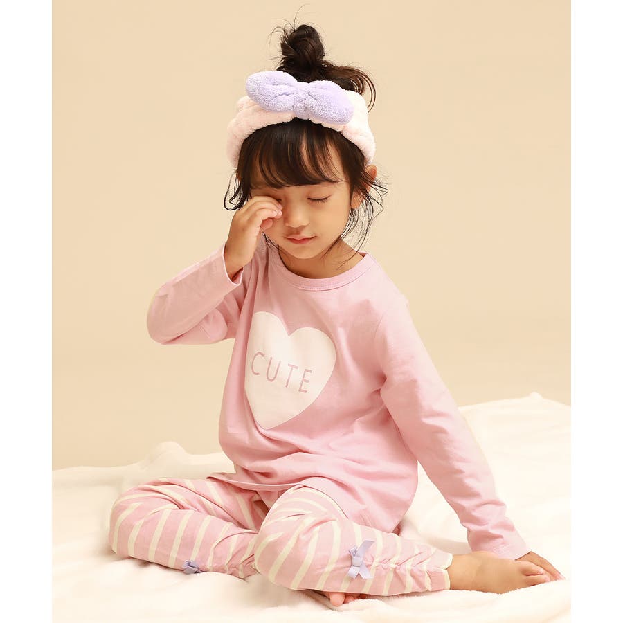 ガールズ 長袖ルームウェア 子供服 キッズ 女の子 ルームウェア パジャマ[品番：VR000009097]｜devirock（デビロック）のキッズ ファッション通販｜SHOPLIST（ショップリスト）