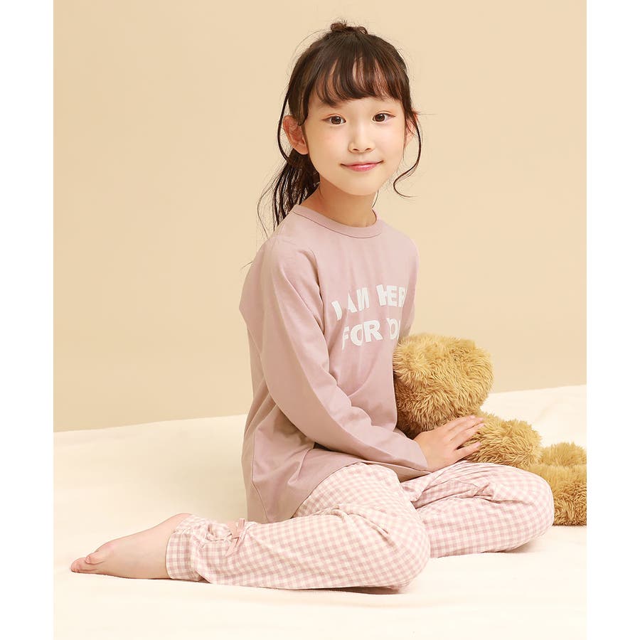 ガールズ 長袖ルームウェア 子供服 キッズ 女の子 ルームウェア パジャマ[品番：VR000009097]｜devirock（デビロック）のキッズ ファッション通販｜SHOPLIST（ショップリスト）