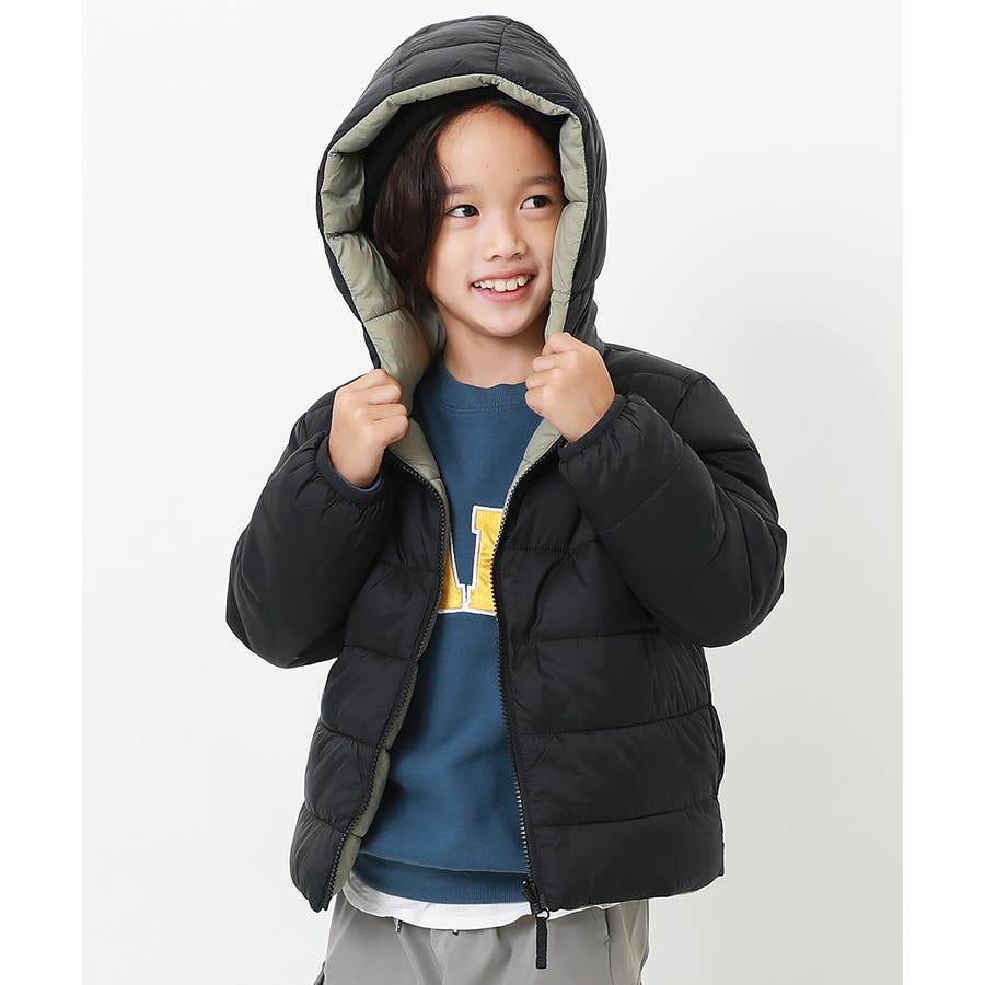 リバーシブルファイバーダウン 子供服 キッズ[品番：VR000009054]｜devirock（デビロック）のキッズ ファッション通販｜SHOPLIST（ショップリスト）