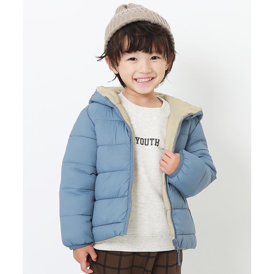リバーシブルファイバーダウン 子供服 キッズ[品番：VR000009054]｜devirock（デビロック）のキッズ ファッション通販｜SHOPLIST（ショップリスト）