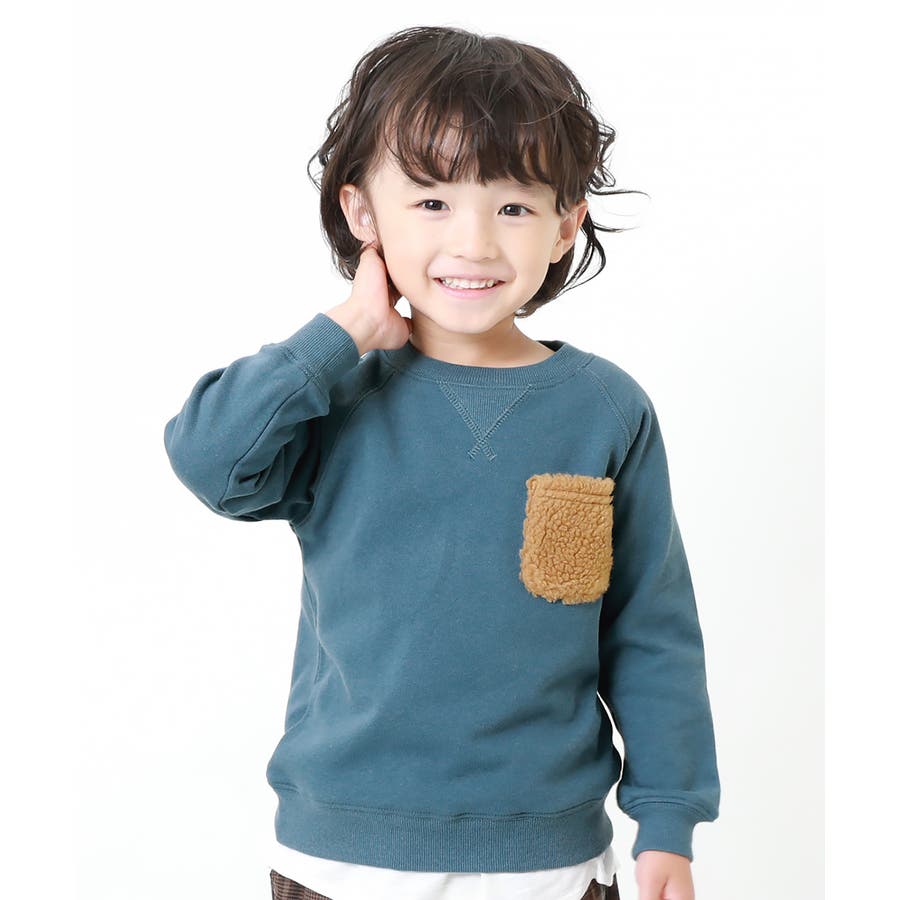 新品J.PRESS ジェイプレス KIDSポケット付きトレーナー150グレー