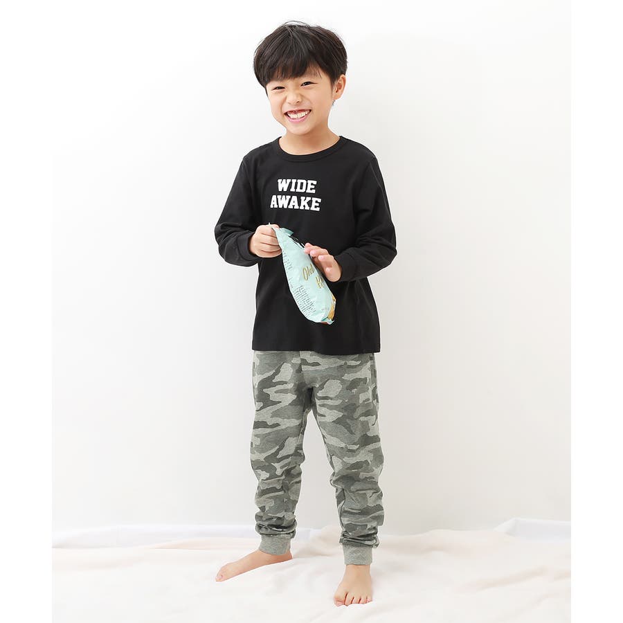 モコモコパジャマ キッズ 男の子 服 前開き Reliveシャツ ばす