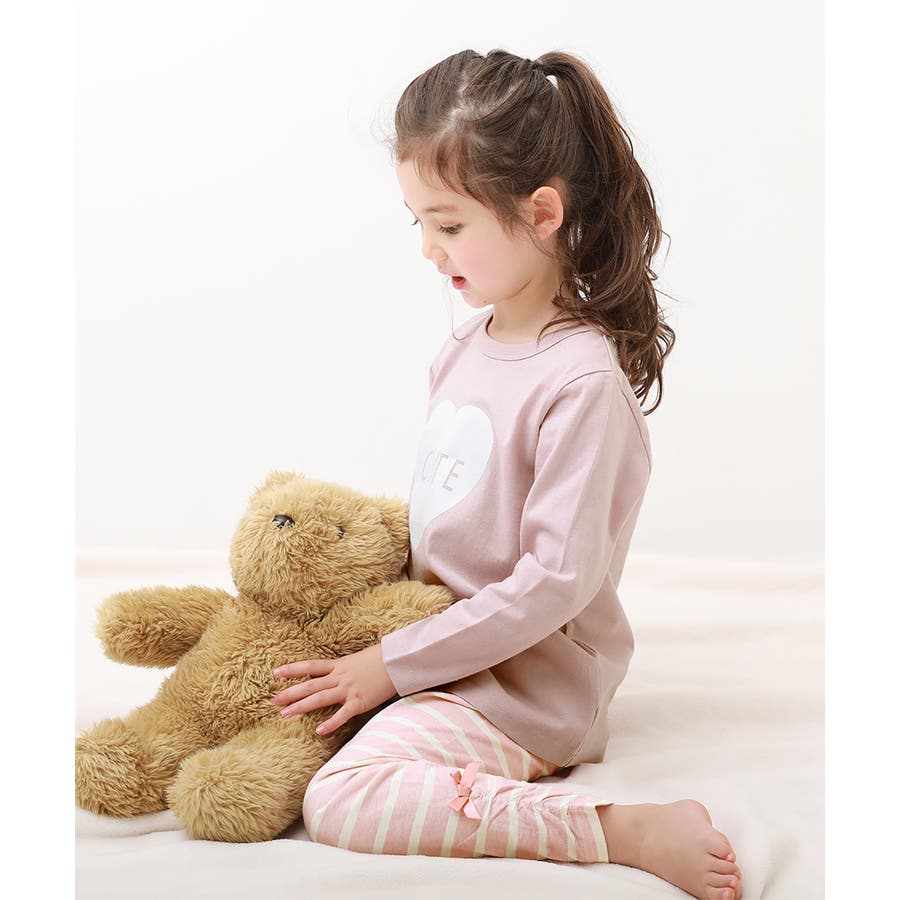 ガールズ 長袖ルームウェア 子供服 キッズ 女の子 ルームウェア パジャマ[品番：VR000009262]｜devirock（デビロック）のキッズ ファッション通販｜SHOPLIST（ショップリスト）