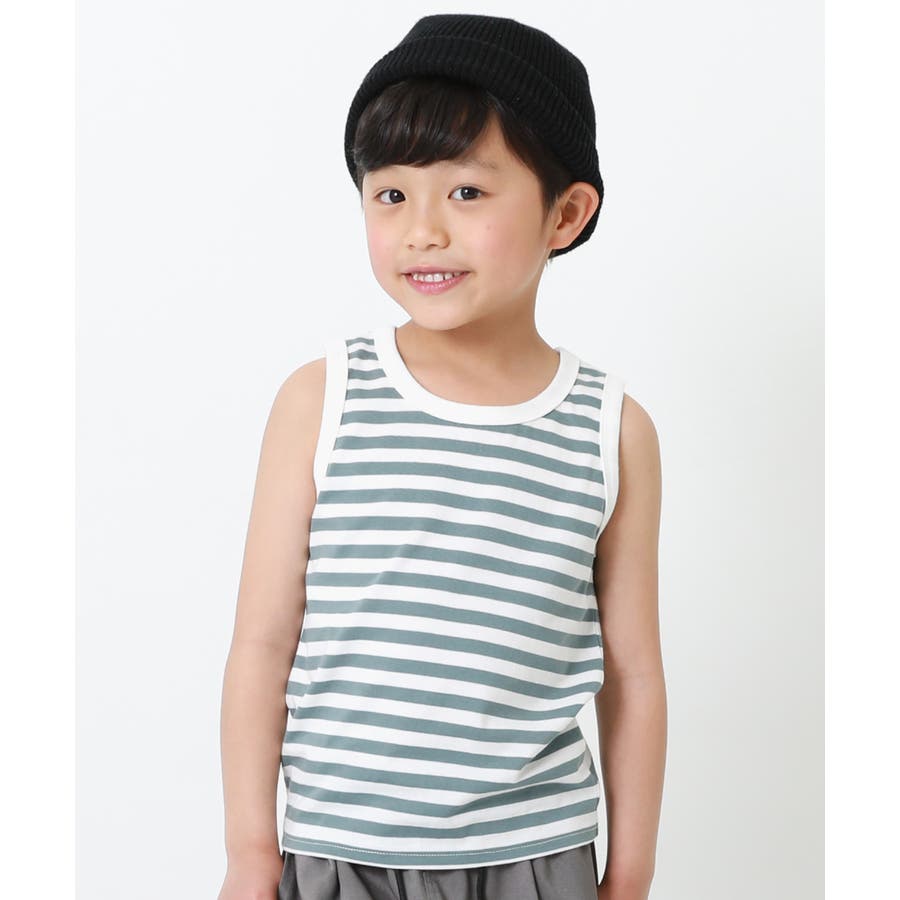 ボーダータンクトップ 子供服 キッズ[品番：VR000008618