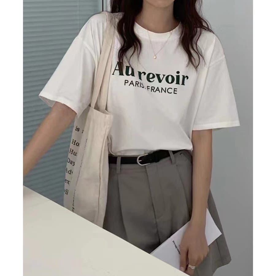 コットン100％】オーバーサイズボックスロゴTシャツ[品番：DSSW0002546