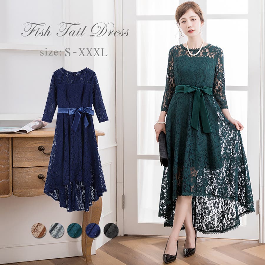 結婚式 ワンピース 体型カバー 品番 Dssw Dress Scene ドレスシーン のレディースファッション通販 Shoplist ショップリスト