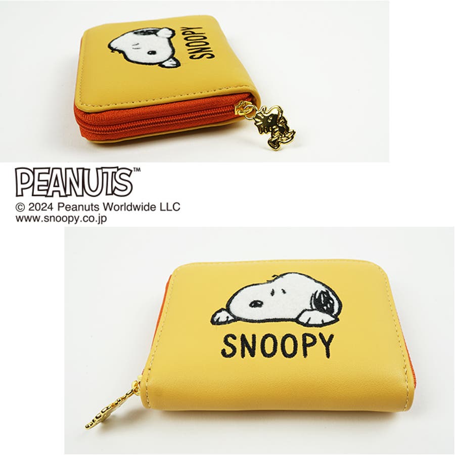 ラウンドファスナー小銭入れ スヌーピー SNOOPY[品番