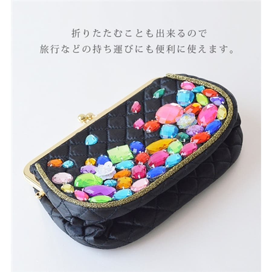 【破格値下げ】 ジュエルビジュー がま口ポーチ[品番：EZ000007002]｜e その他