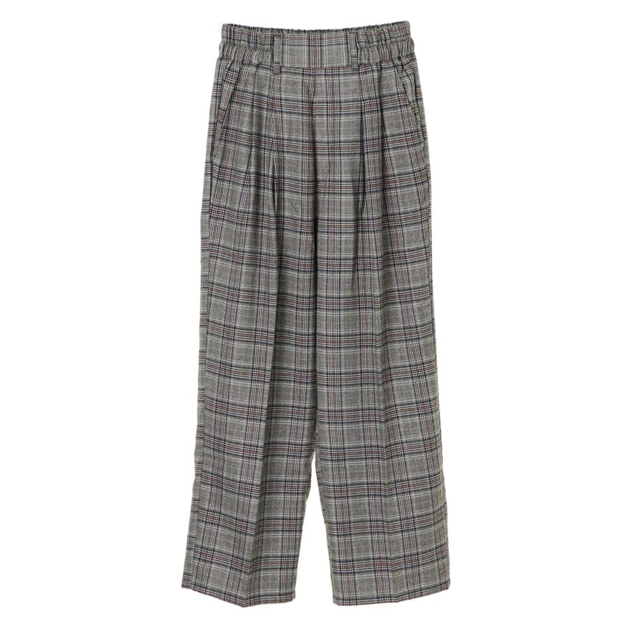 Elencare Due チェックワイドパンツ 品番 Grpw Green Parks グリーンパークス のレディース ファッション通販 Shoplist ショップリスト