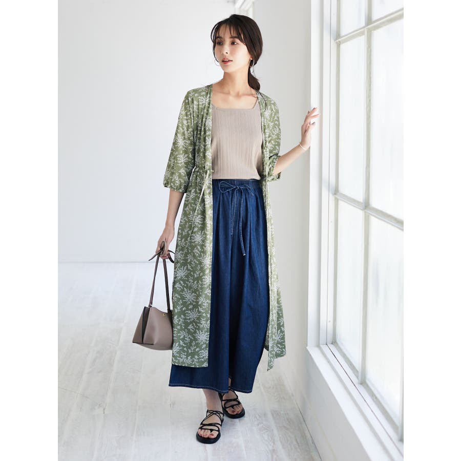 花柄単色カットワンピース 品番 Grpw Green Parks グリーンパークス のレディースファッション通販 Shoplist ショップリスト