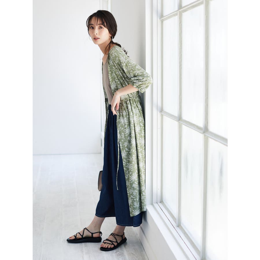 花柄単色カットワンピース 品番 Grpw Green Parks グリーンパークス のレディースファッション通販 Shoplist ショップリスト