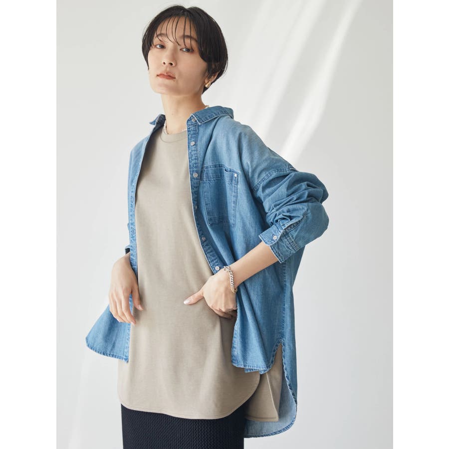 選ぶなら ポケット付きデニムシャツ[品番：EHEW0033981]｜AMERICAN HOLIC ジャケット・アウター