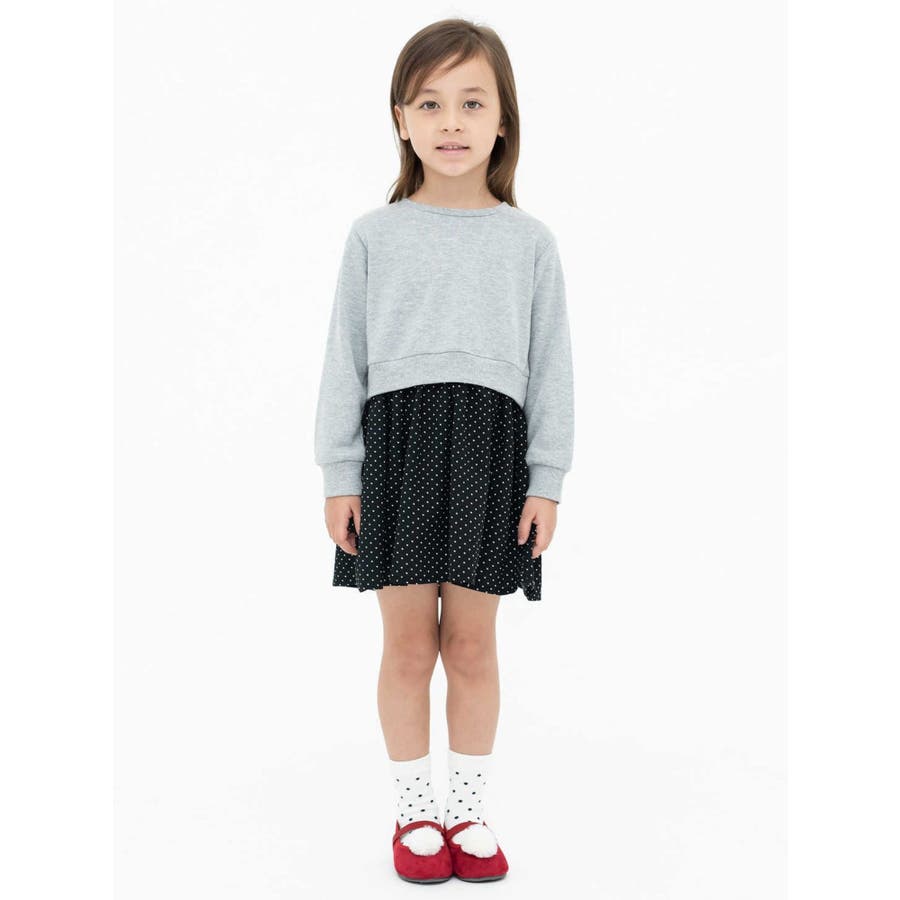 ドットスカートワンピース 品番 Koew Koe コエ のキッズファッション通販 Shoplist ショップリスト