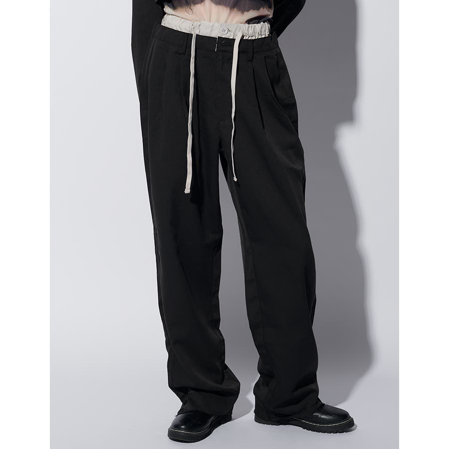 GRANCY】Tulle Layereddesign Slacks / チュール レイヤード