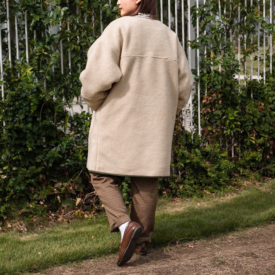 FREAK'S STORE（フリークスストア）の「限定展開 リバーシブル ボア ハーフコート（2WAY/キルティング）（その他アウター）」 - WEAR