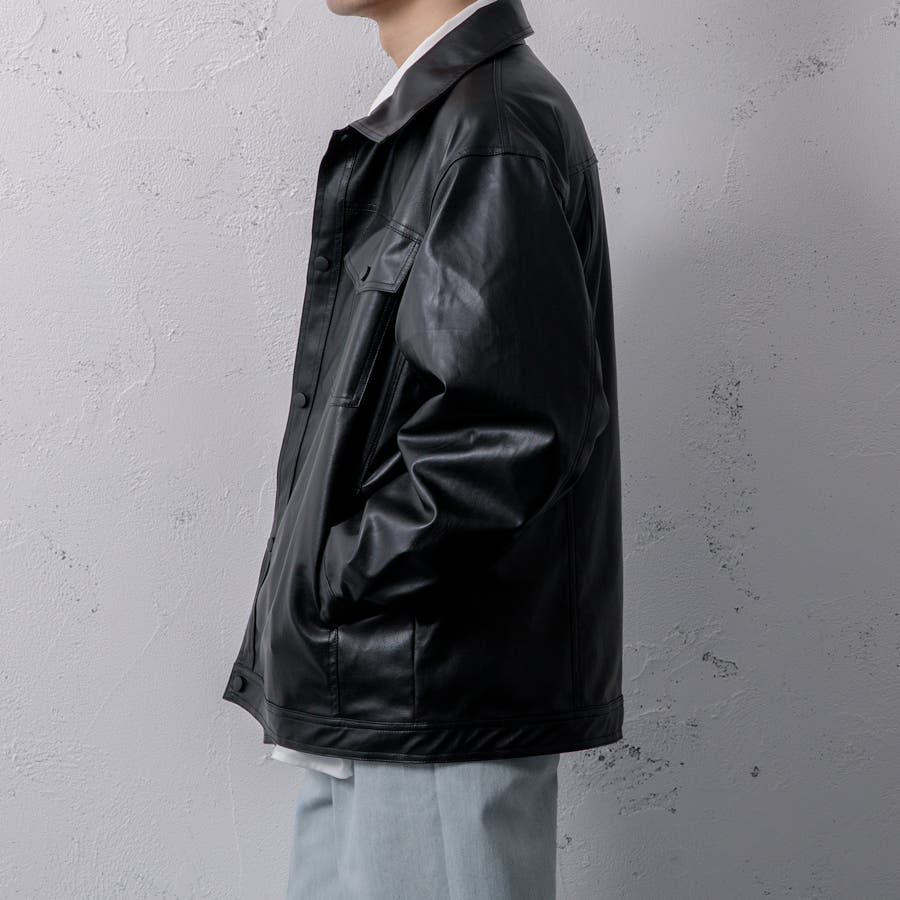 【Adoon plain】フェイクレザーブルゾン [品番：KTRW0022609]｜kutir（クティール）のメンズファッション通販｜SHOPLIST（ショップリスト）