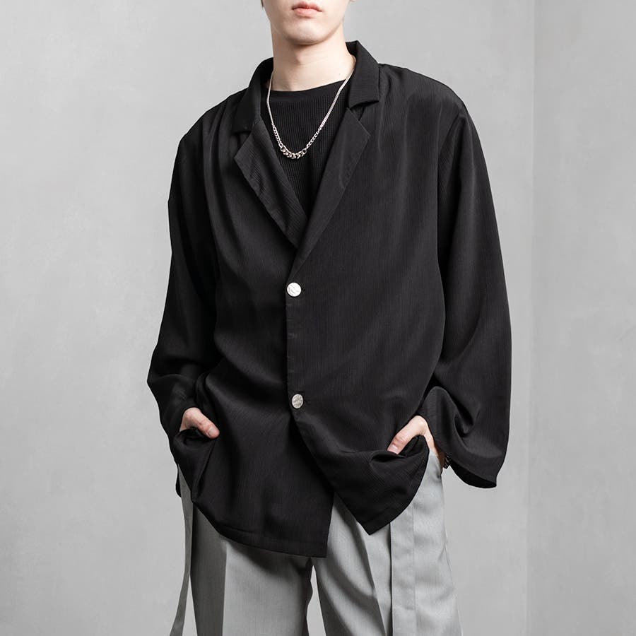 ★SALE picone シアーシャツジャケット black1.jpg