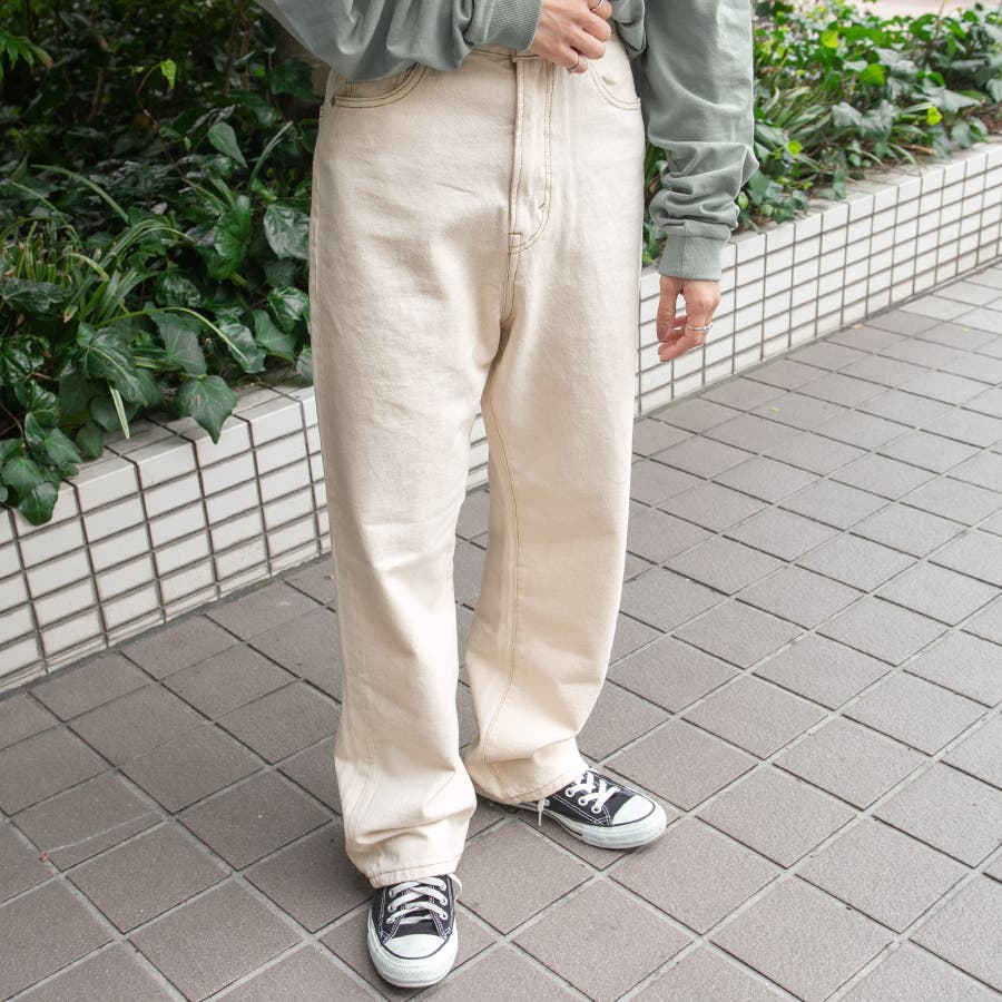 cLa'm ハイウエスト ストレートパンツ テラコッタ - メルカリ