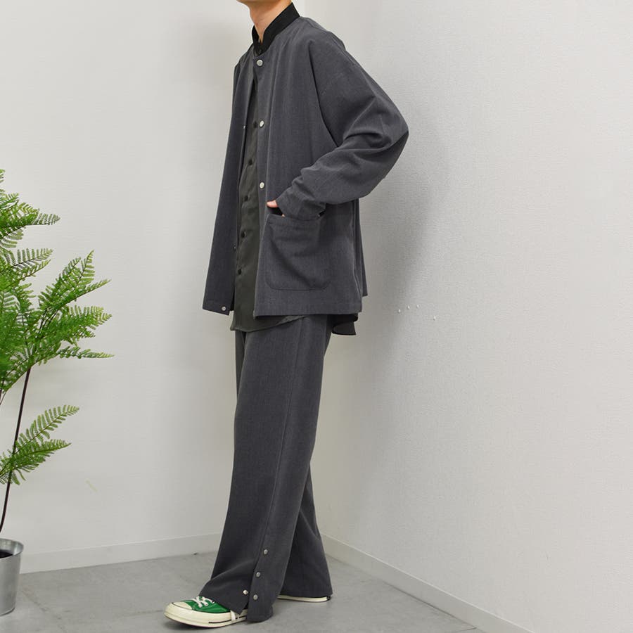 kutir】ノーカラージャケット セットアップ[品番：KTRW0017845]｜kutir （クティール）のメンズファッション通販｜SHOPLIST（ショップリスト）