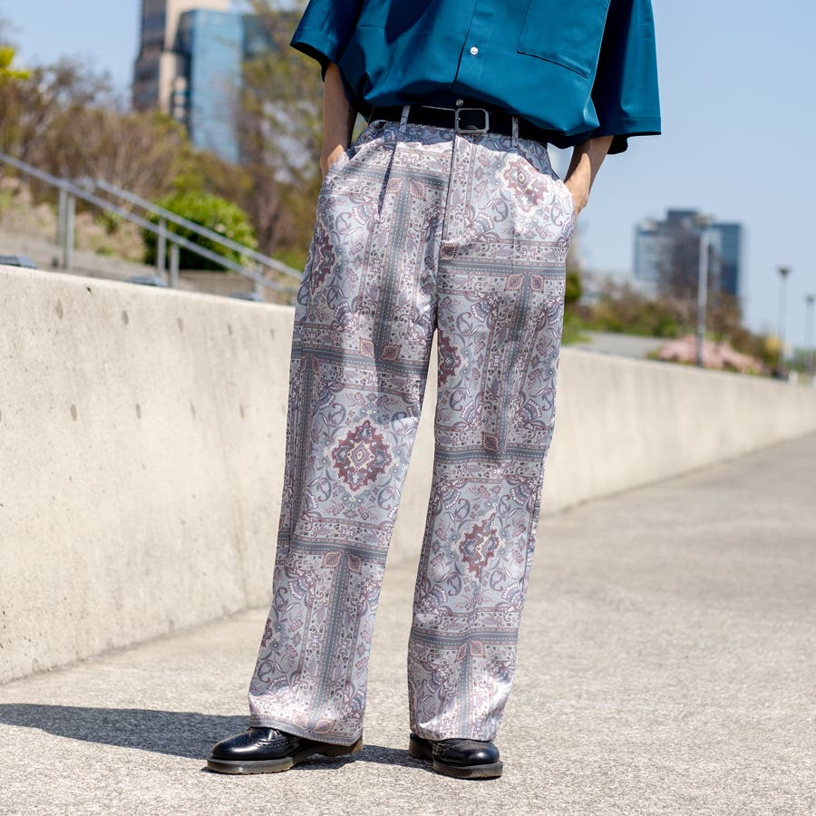 美品】Needles 19ss String Easy Pant ワイドパンツ-