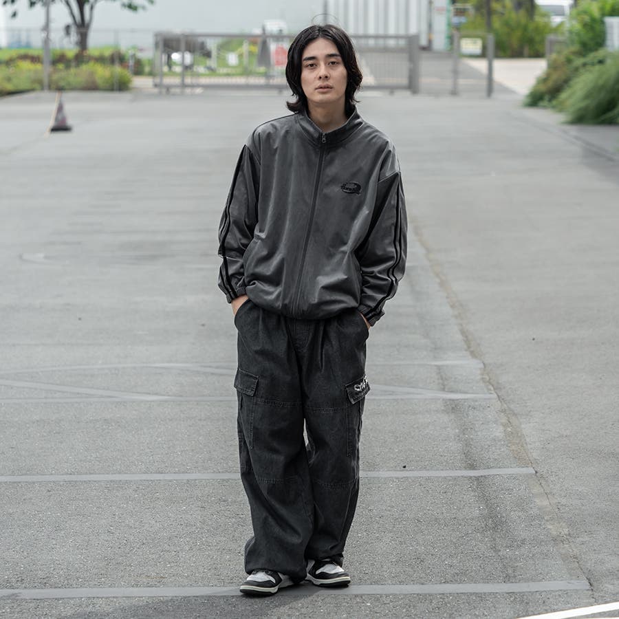 kutir】サイドラインベロアトラックジャケット[品番