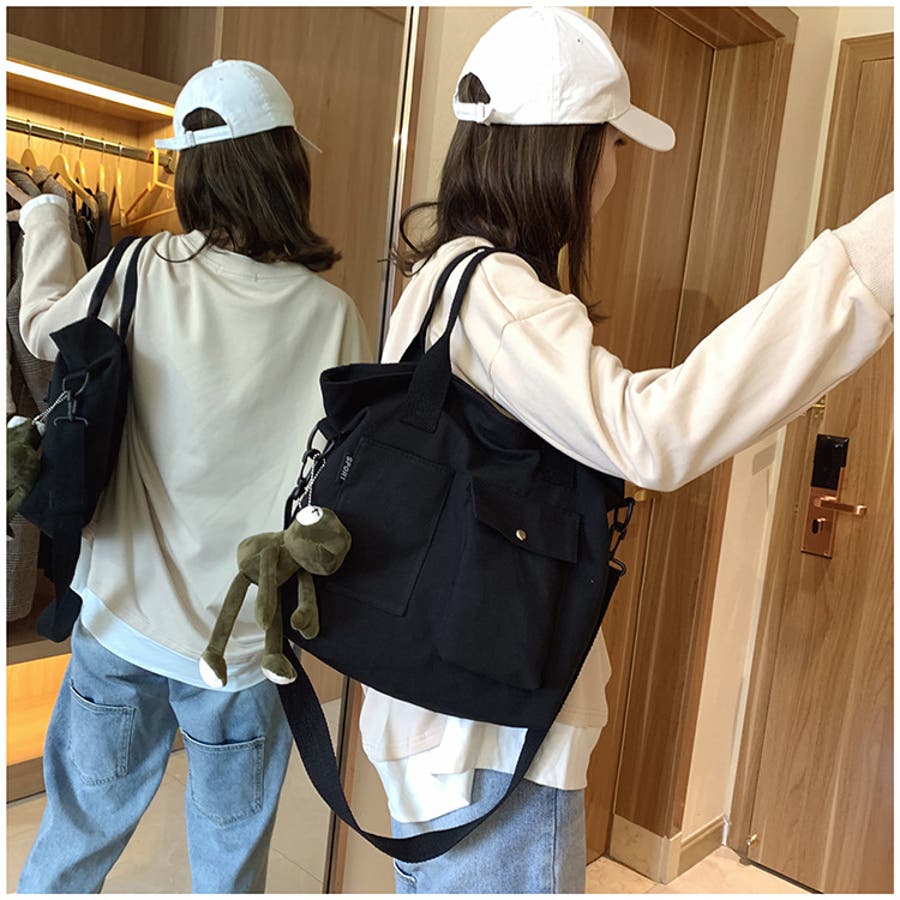 2wayキャンバスバッグ【韓国ファッション】