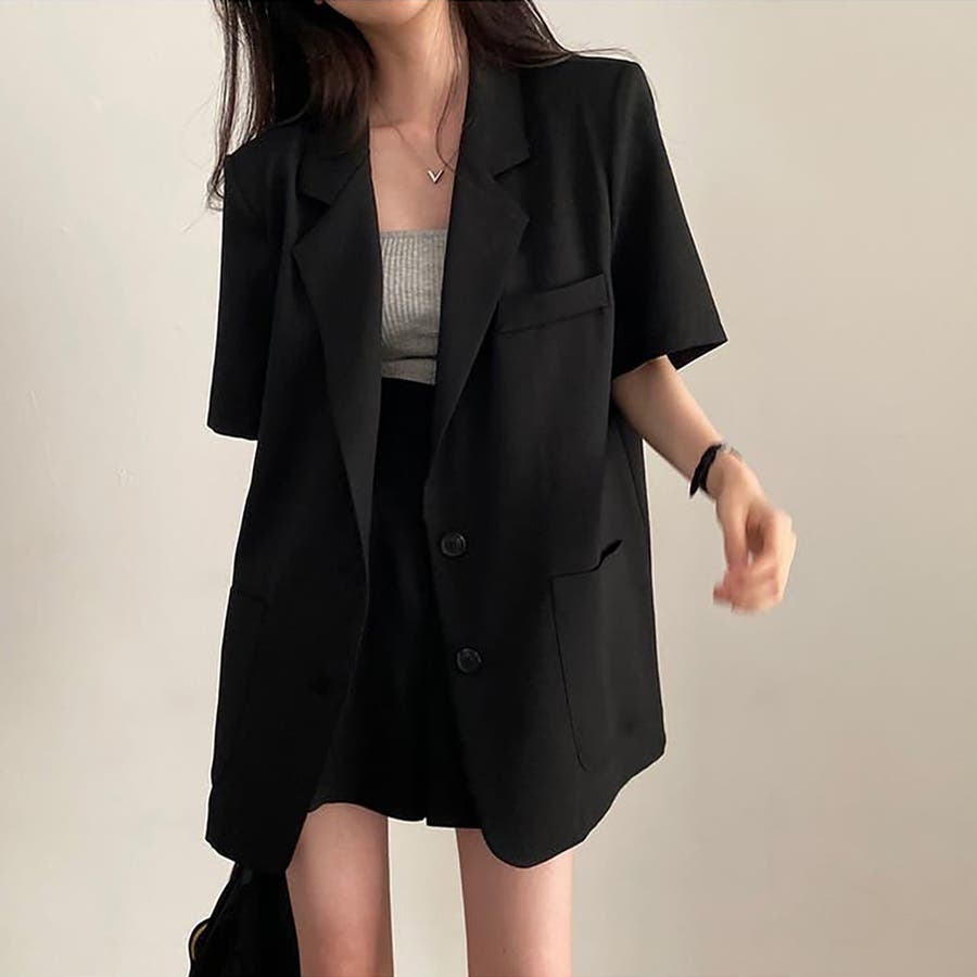 ジャケット＋ショートパンツ セットアップ【韓国ファッション