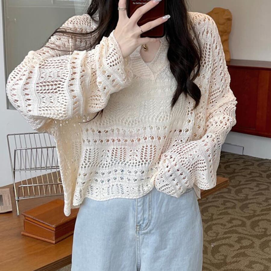 Sonny Label｜クロシェニットプルオーバー | Rakuten Fashion