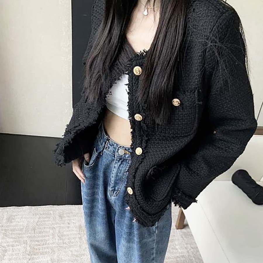 ツイードジャケット【韓国ファッション】
