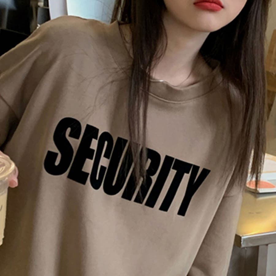 SECURITYロゴプリントビックTシャツ【韓国ファッション】[品番