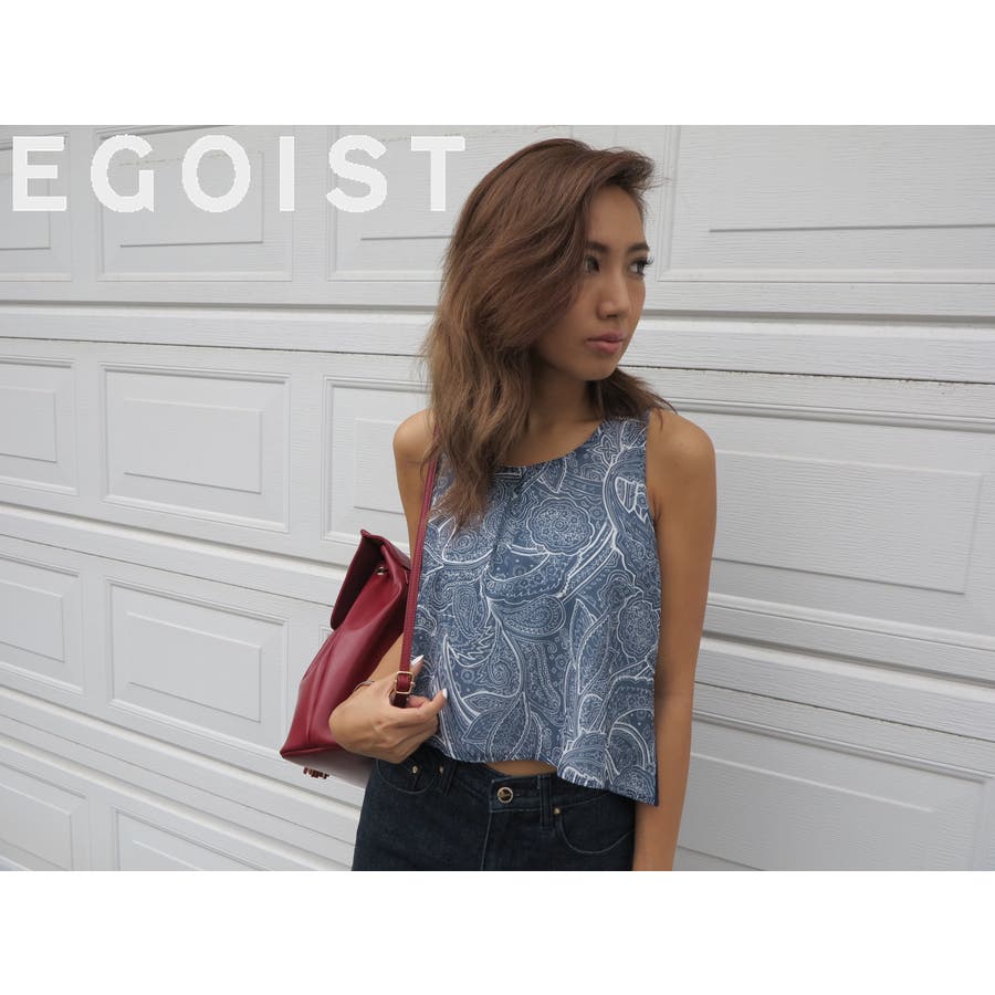 新しいコレクション シフォンプリントタンクトップ[品番：EO000003241]｜EGOIST タンクトップ、キャミソール