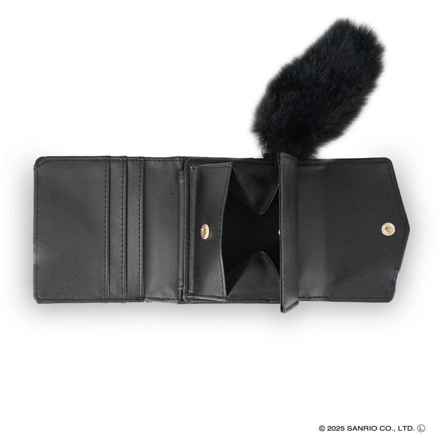 ハローキティ BOXコイン三つ折り財布 ヒョウ柄スリーレザー財布