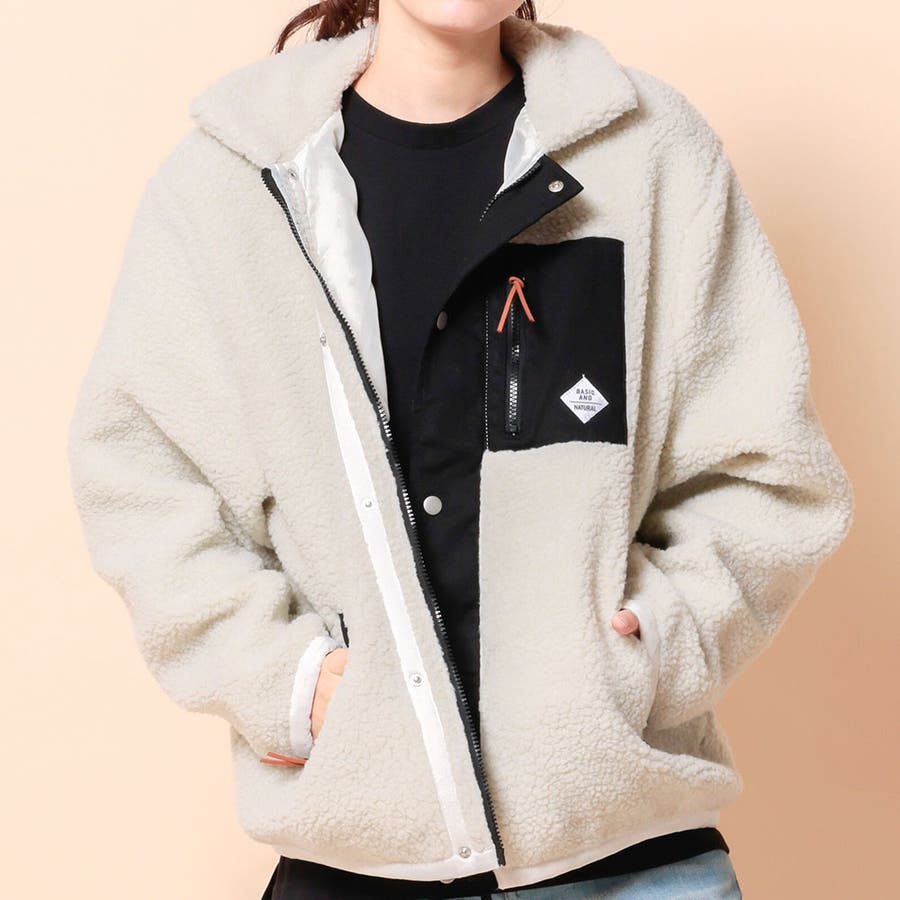 TopIsm ジャケット ノーカラージャケット ノーカラーシャギー