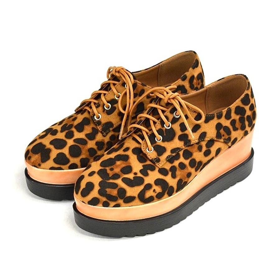 レースアップ厚底トラッドシューズ レオパード柄 Fabby 品番 Fbbs Fabby Fabby ファビートウキョウ のレディース ファッション通販 Shoplist ショップリスト