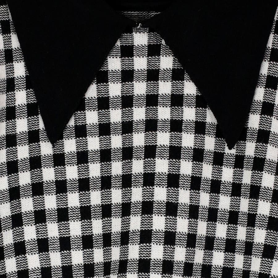 Lanapunto ギンガムチェックjqニット ニット 品番 Fnbw Fashionberry ファッション のレディースファッション通販 Shoplist ショップリスト
