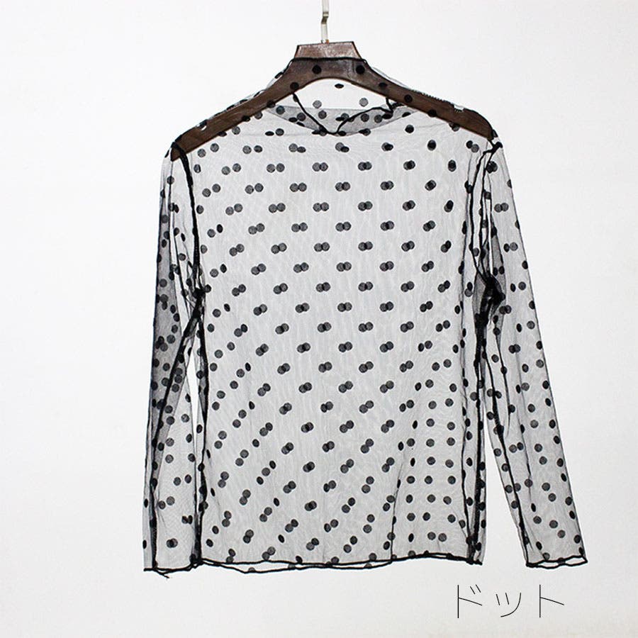 coca シースルードットトップス レディース メール便不可 : coca