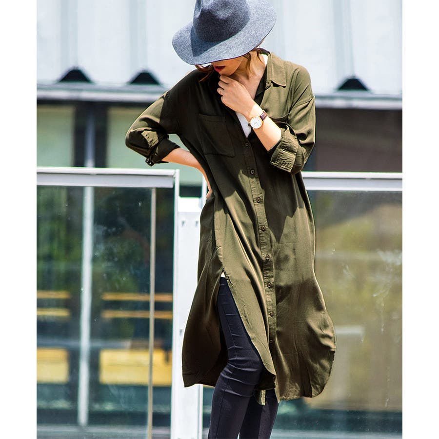 とろみシャツワンピース レトロワンピース ロングカーディガン 品番 Ft Fashion Letter ファッションレター のレディースファッション通販 Shoplist ショップリスト