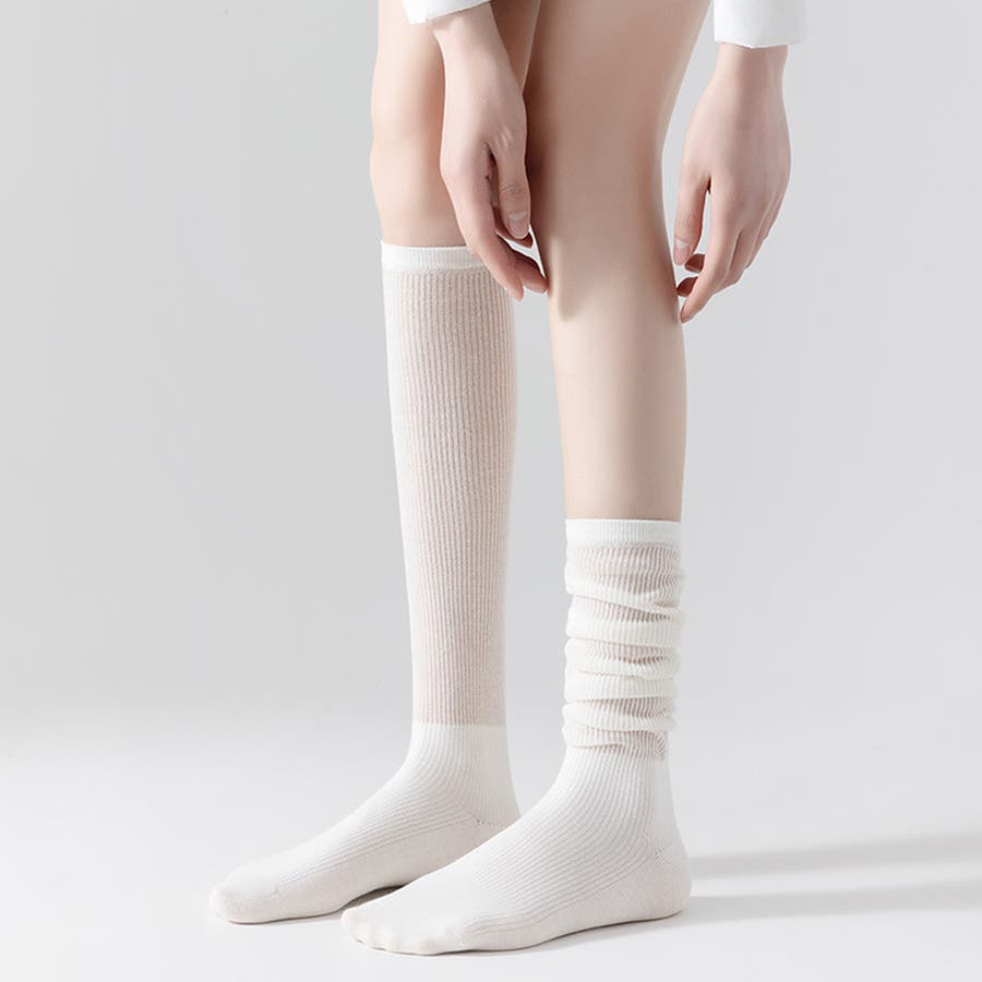透け感ルーズ 2WAYハイソックス くしゅくしゅ[品番：FM000006583]｜Felt  Maglietta（フェルトマリエッタ）のレディースファッション通販｜SHOPLIST（ショップリスト）