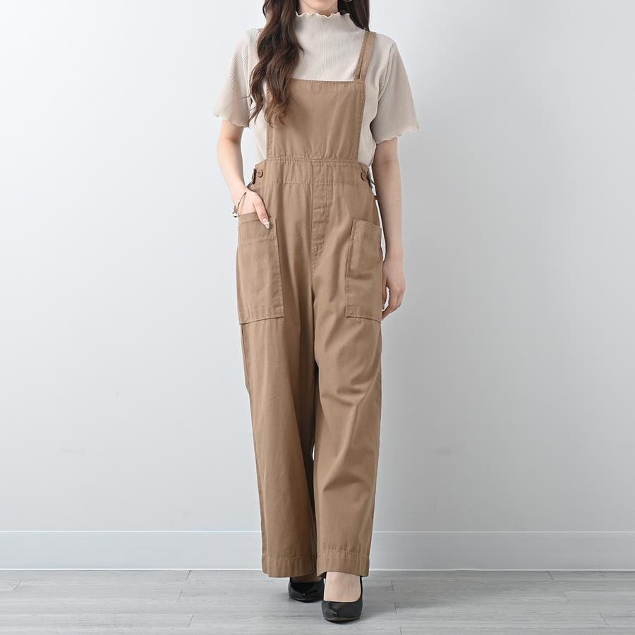 サイドビッグポケットサロペパンツ サロペットパンツ