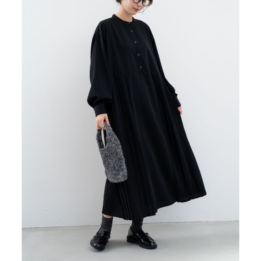 refinedworks】オケージョンでも使える！プリーツ切替ワンピース[品番