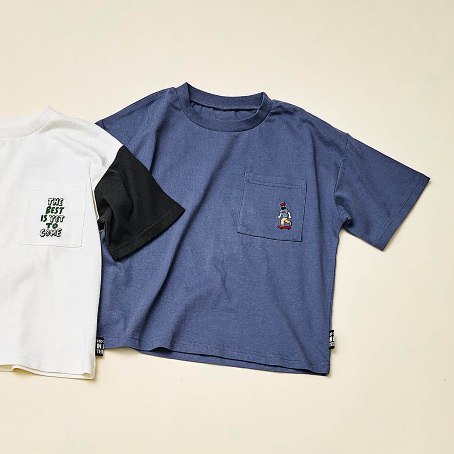 中川政七商店 - 中川政七商店「鹿」刺繍ワッペン付き Tシャツの