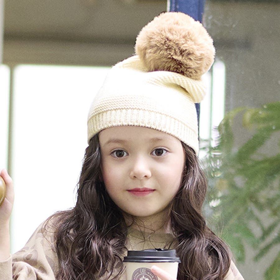 ファーポンポンニット帽[品番：FOKK0006361]｜F.O.Online Store（エフ