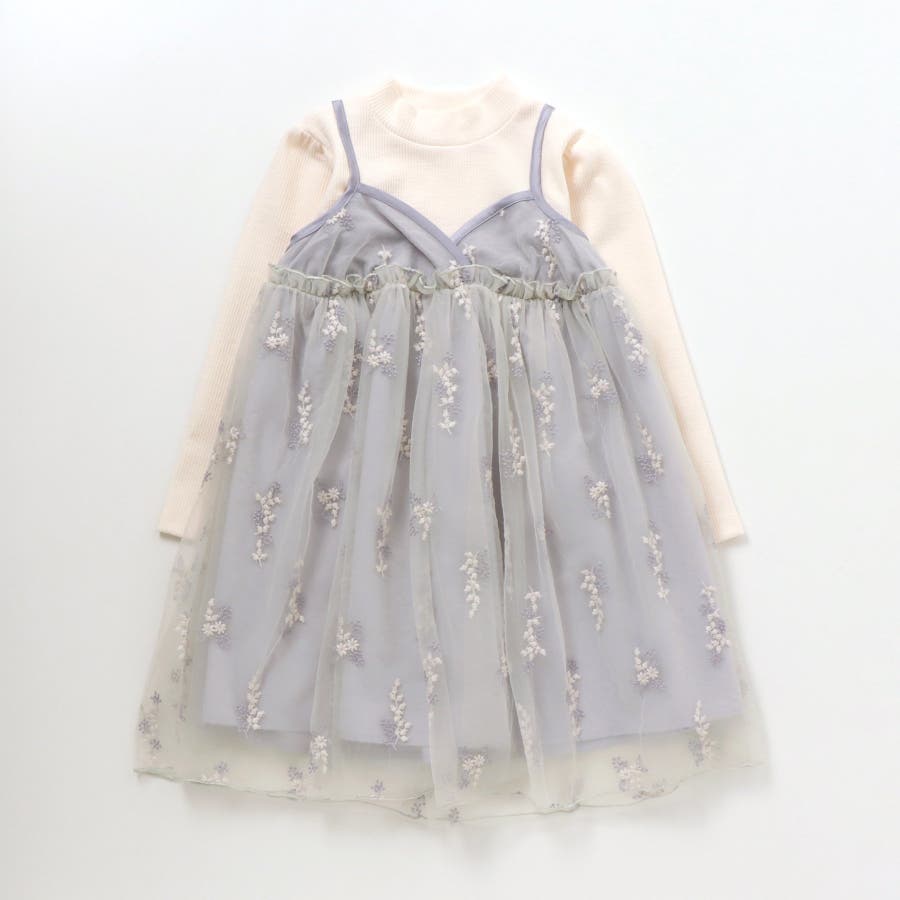 flower刺繍チュールワンピース[品番：FOKK0005863]｜F.O.Online