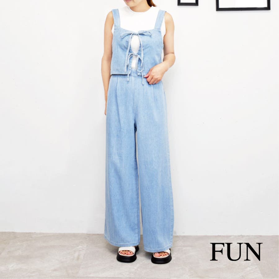 デニムビスチェセットアップ[品番：TRNW0001165]｜FUN（ファン