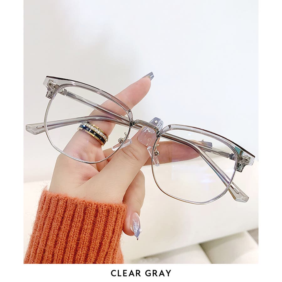 日差しから目を守るブルーライトカット。【ユニセックス】スクエア